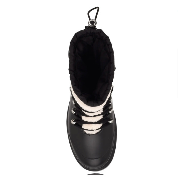 NEW marc fisher ltd black Sherpa Freely Waterproof Lace-Up Boot size 7 - Picture 4 of 4